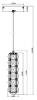 SOLINAS 1 LIGHT 8W CRYSTAL LED PENDANT